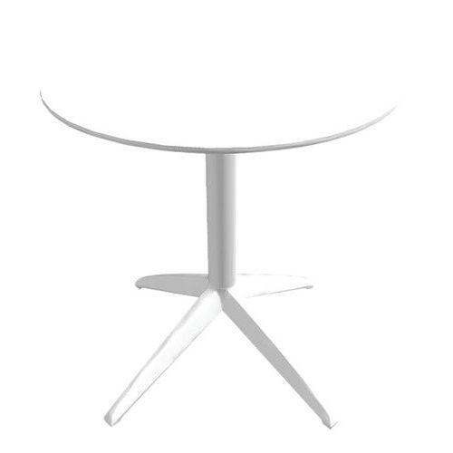 Table DOCK Ø 60 cm pied blanc plateau blanc thumbnail image 1