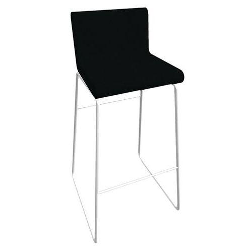 Tabouret CYCLO ass/dos enduit PVC M1 Anthacite pied Blanc thumbnail image 1