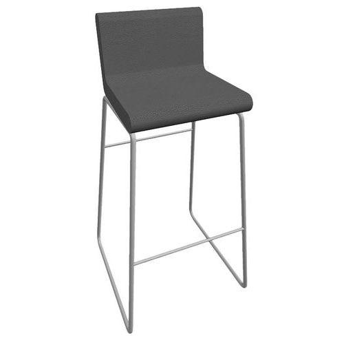 Tabouret CYCLO ass/dos enduit PVC M1 Gris souris pied Gris thumbnail image 1