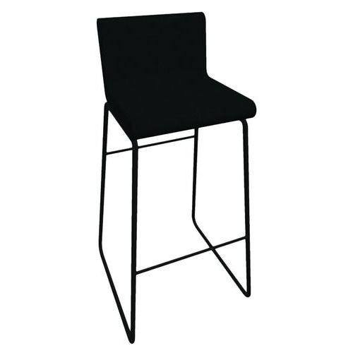 Tabouret CYCLO ass/dos enduit PVC M1 Anthacite pied Noir thumbnail image 1