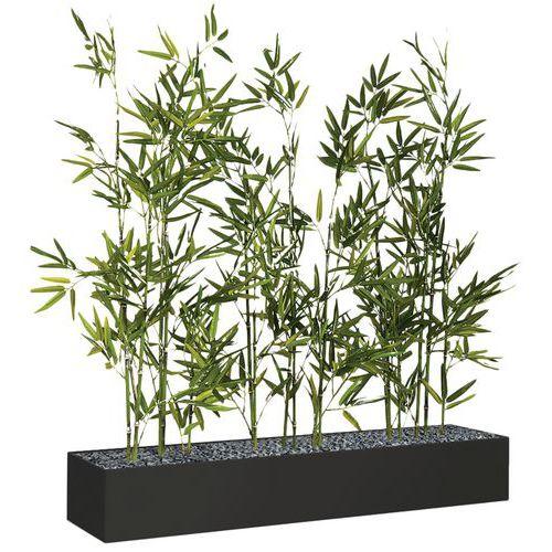 Jardinière basse JB12 Noir 100 cm  Bambous thumbnail image 1