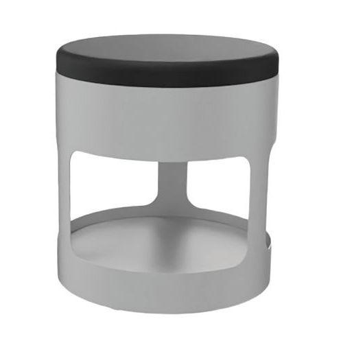 Pouf OROND mobile Gris assise enduit PVC M1 Anthracite thumbnail image 1