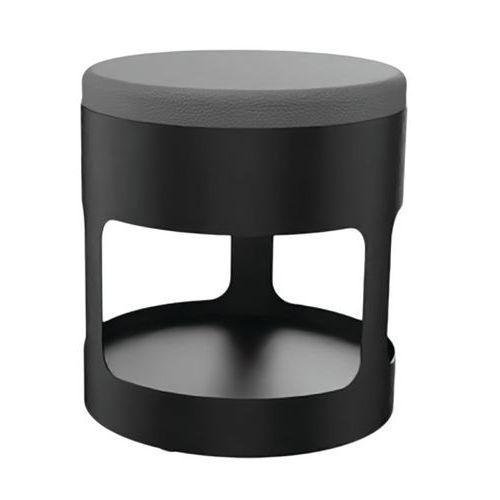 Pouf OROND mobile Noir assise enduit PVC M1 Souris thumbnail image 1