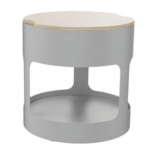 Illustration de : Pouf OROND mobile assise bois
