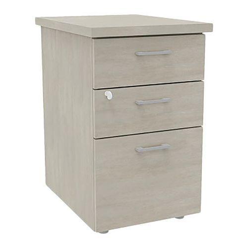 Illustration de : Caisson hauteur de bureau IDEA bois profondeur 60 cm