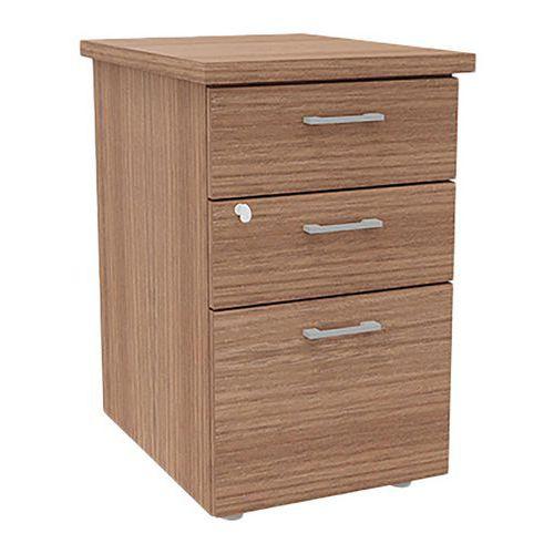 Caisson haut. bureau bois prof. 60 cm noyer thumbnail image 1