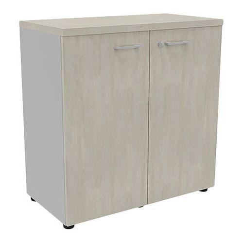 Armoire portes battantes haut. 89 cm alu/béton thumbnail image 1
