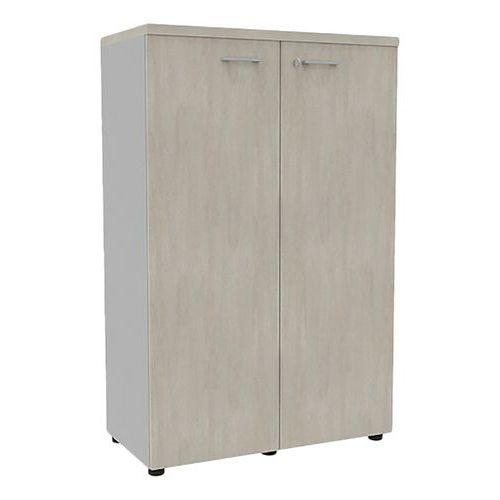 Armoire portes battantes haut. 134 cm alu/béton thumbnail image 1