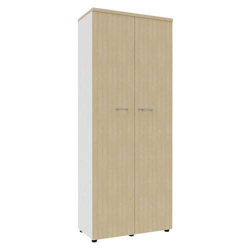 Armoire portes battantes haut. 217 cm blanc/chêne thumbnail image 1