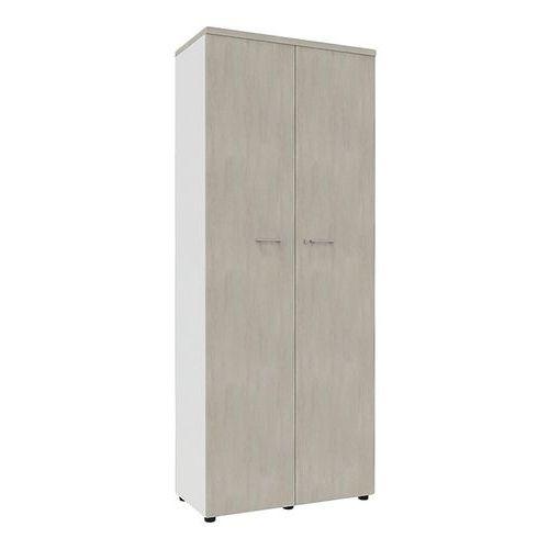 Armoire portes battantes haut. 217 cm blanc/béton thumbnail image 1