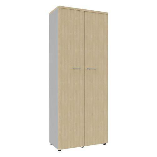 Armoire portes battantes haut. 217 cm alu/chêne thumbnail image 1