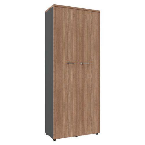 Armoire portes battantes haut. 217 cm anthracite/noyer thumbnail image 1