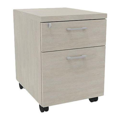 Illustration de : Caisson mobile IDEA bois 2 tiroirs