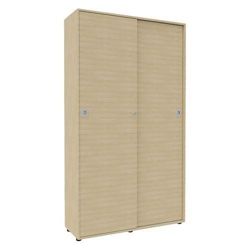 Illustration de : Armoire bois IDEA portes coulissantes hauteur 214 cm