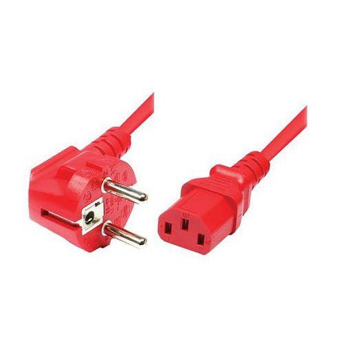 Cordon 1.8m rouge pour alimentation PC CEE 7/7 vers IEC C14 thumbnail image 1
