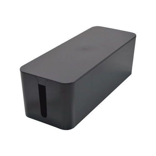 Grande boite cache multiprise noir pour rangement de câbles thumbnail image 1