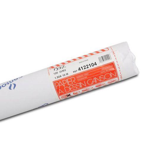 Rouleau papier dessin ja 10 m x 1,50 m blanc 160 g - Canson fullname image