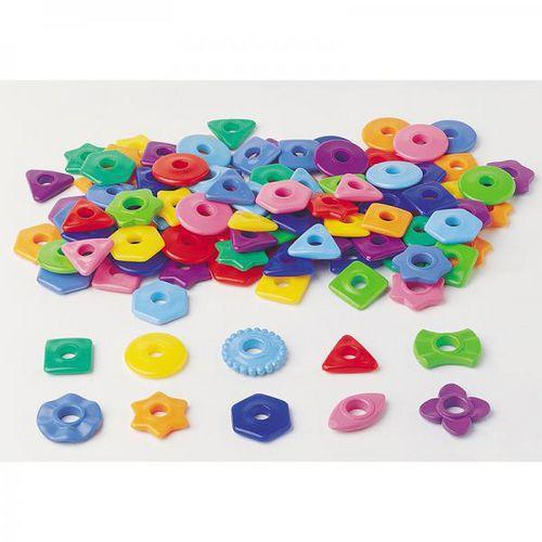 Illustration de : 100 perles de tri 10 formes 10 col ass Nathan