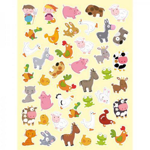 Gommettes illustrées animaux de la ferme - Lot de 3 pochettes thumbnail image 1