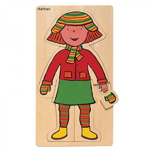 Illustration de : Puzzles découverte du corps - la fille