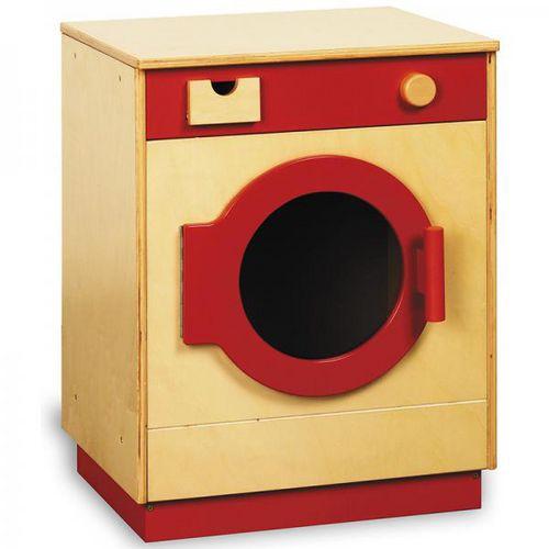 Illustration de : Lave-linge rouge modulaire - Nathan