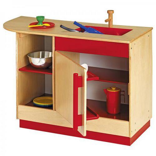 Illustration de : Multi-evier rouge modulaire - Nathan