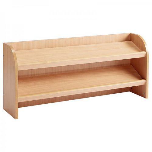 Illustration de : Surmeuble de présentation teinte hêtre - Nathan