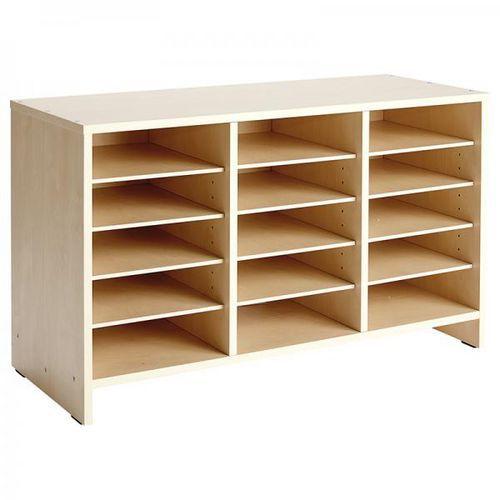 Meuble d'activités 15 cases bouleau MobiNathan thumbnail image 1