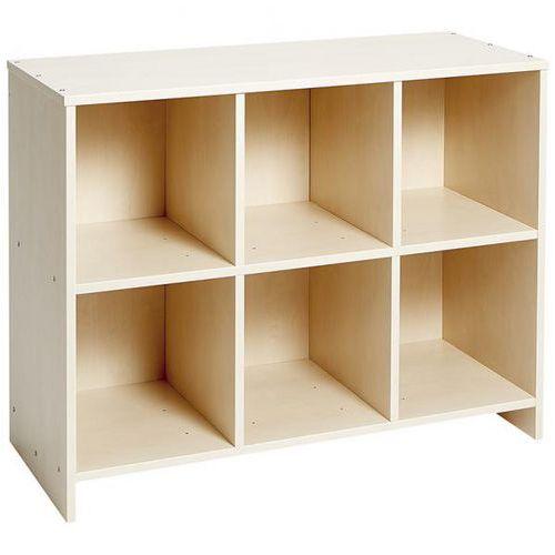Meuble bas à grandes cases - Teinte Bouleau thumbnail image 1