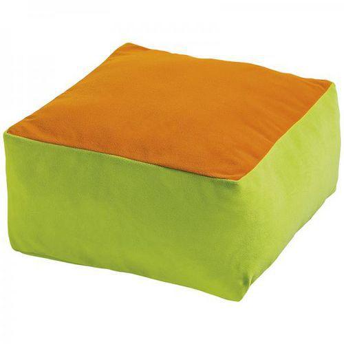 Coussin carré bicolore thumbnail image 1