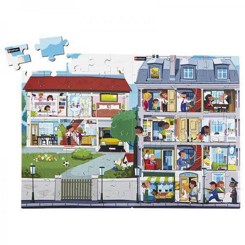 Puzzles bois juxtaposables - L'immeuble + La maison - Offre spéciale thumbnail image 1