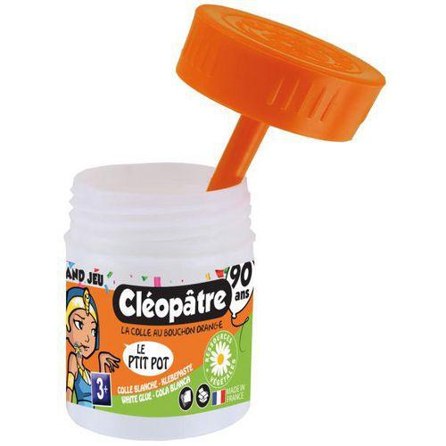 Illustration de : Pot de 35 g colle blanche pâteuse à base de pomme de terre - Cleopatre