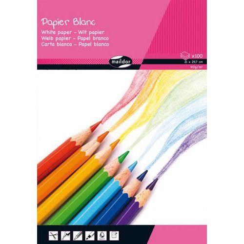 Illustration de : Bloc 100 feuilles dessin 90g A4 Clairefontaine