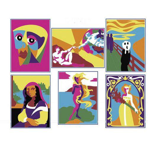 Lot de 6 cartes à sable autocollantes à décorer ART 19 x 15 cm thumbnail image 1