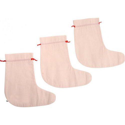 Chausson de noël en coton naturel (Lot de 24) thumbnail image 1