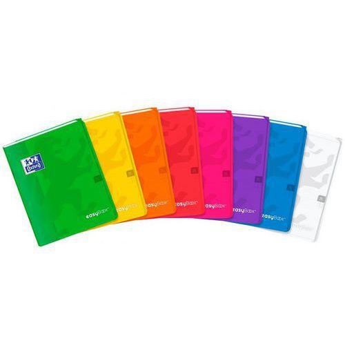 OXFORD Cahier EasyBook 17x22cm Petits Carreaux 5mm Margés 96 Pages Agrafées Couverture Polypro Coloris Assorti thumbnail image 1