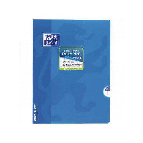 Illustration de : Cahier polypropylène 24x32 5x5 margé couleurs openflex - Oxford