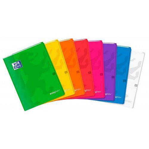 OXFORD Cahier EasyBook 24x32cm Grands Carreaux Seyès 96 Pages Agrafées Couverture Polypro Coloris Assortis thumbnail image 1