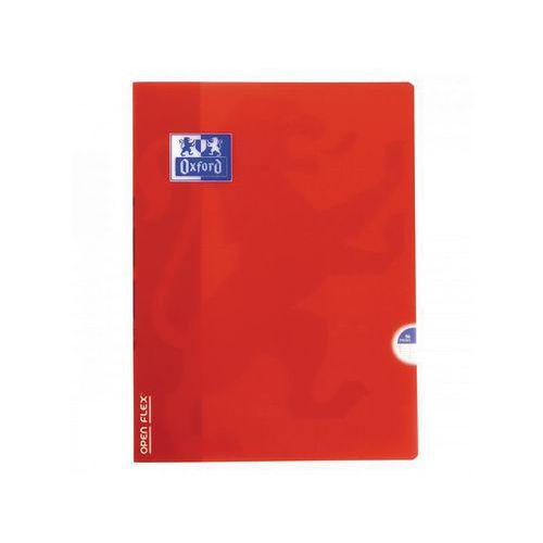 OXFORD Cahier OpenFlex 24x32 Grands Carreaux Seyès 96 Pages Agrafées Couverture Polypro Rouge thumbnail image 1