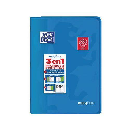 Cahier easybook 96 pages agrafées A4 grands carreaux seyès - Oxford thumbnail image 1
