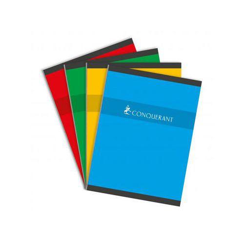 Illustration de : Cahier carte 192 pages broché 24x32 5x5 coloris assortis - Conquerant
