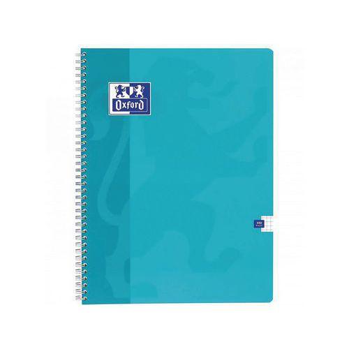Illustration de : Cahier carte 180 pages spirale 24x32 5x5 color life - Oxford