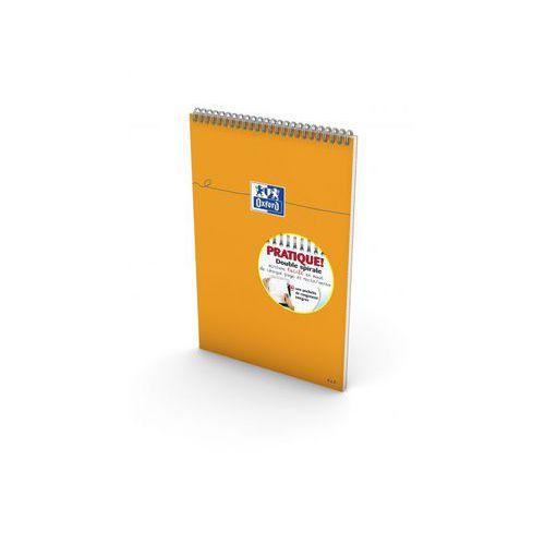 OXFORD Bloc-Notes Perforé Orange A4+ Petits Carreaux 5mm 80 Feuilles Reliure Intégrale Couverture Carte Enduit thumbnail image 1