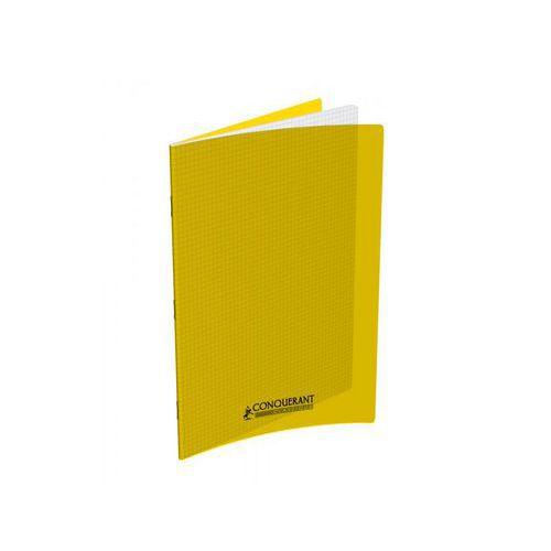 CONQUERANT Cahier Classique A4 Petits Carreaux 5mm 96 Pages Agrafées Couverture Polypro Jaune thumbnail image 1