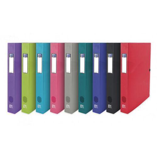 OXFORD Boîte Capacité Standard Osmose 24x32 Dos 40mm avec Bouton Pression Couverture Polypro Coloris Assortis thumbnail image 1
