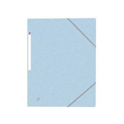 OXFORD Chemise 3 Rabats Top File + A4 avec Elastique Couverture Carte Bleu Pastel thumbnail image 1