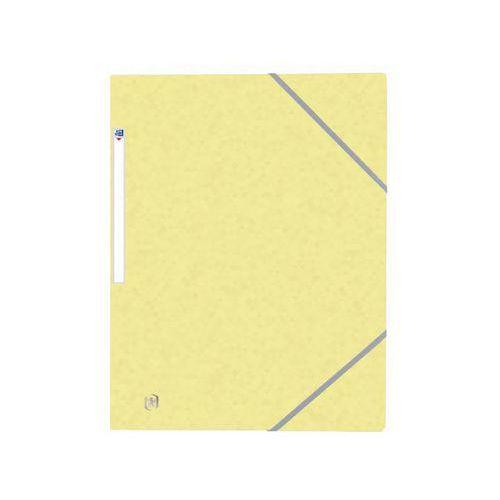 OXFORD Chemise 3 Rabats Top File + A4 avec Elastique Couverture Carte Jaune Pastel thumbnail image 1