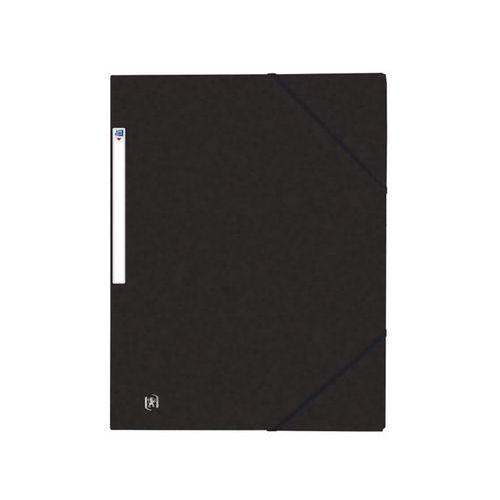 OXFORD Chemise 3 Rabats Top File + A4 avec Elastique Couverture Carte Noir thumbnail image 1