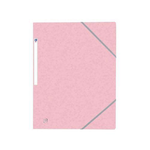 OXFORD Chemise 3 Rabats Top File + A4 avec Elastique Couverture Carte Rose Pastel thumbnail image 1