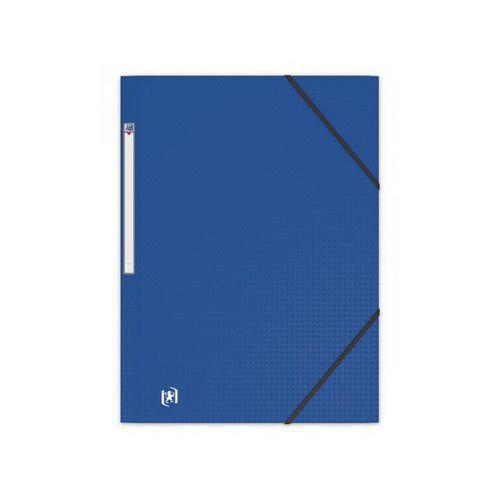 Chemise 3 Rabats Memphis A4 avec Elastique Couverture Polypro Bleu thumbnail image 1